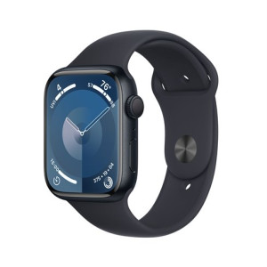 Apple Watch Series 9 GPS 45mm Midnight Aluminium Case with Midnight Sport Band - M/L MR9A3QC/A