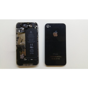 Apple iPhone 4 LCD + stredný kryt originál Black