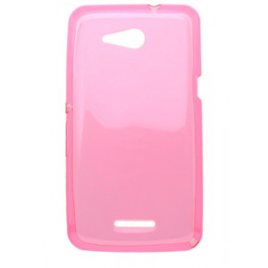 Silikonové púzdro Back Case Ultra Slim 0,3 mm Sony Xperia E4g ružové
