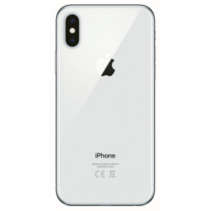 Stredný kryt Apple iPhone Xs Silver Originál