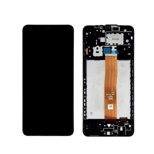 Samsung Galaxy A12 A127 LCD + touch + frame black (Service pack)